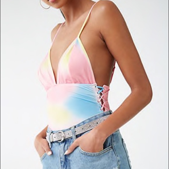 Forever 21 Tops - Tie dye bodysuit